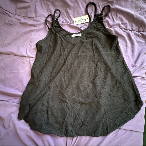 Zeagoo Women’s Chiffon Tank Top V Neck Basic Cami Loose Fit NWT Size US S - Picture 7 of 16